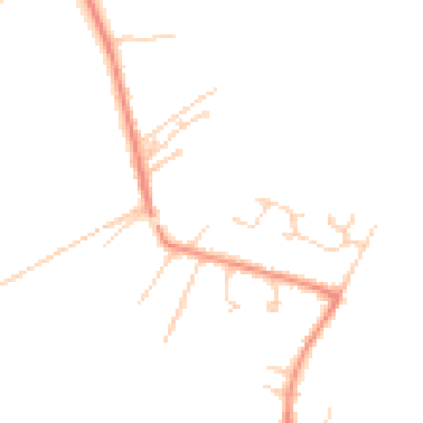 Daytime road noise heatmap for DN38 6BJ