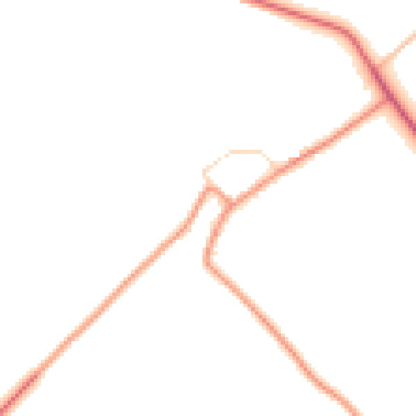 Daytime road noise heatmap for DN38 6DA