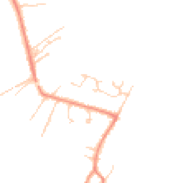 Daytime road noise heatmap for DN38 6DD