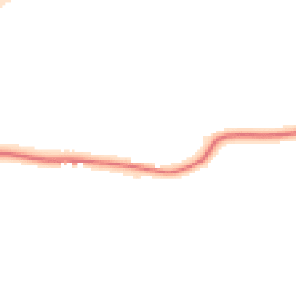 Night-time road noise heatmap for DN38 6DF