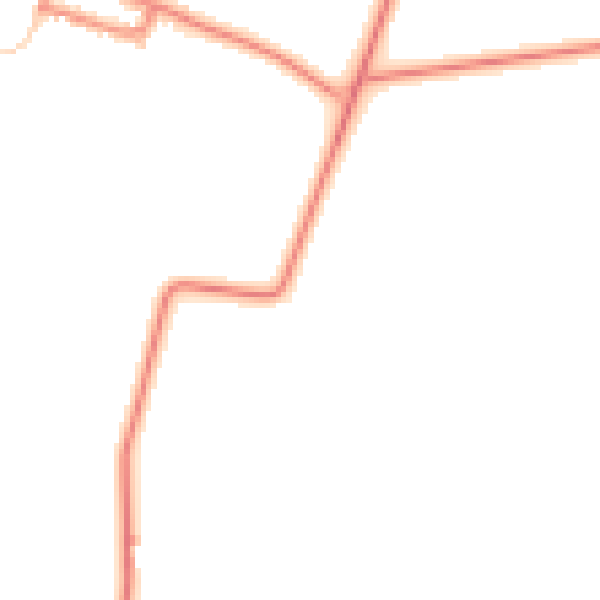 Daytime road noise heatmap for DN38 6EL