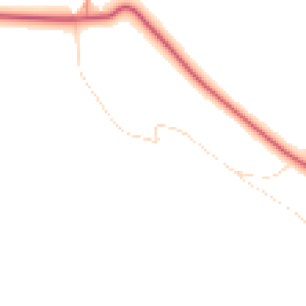 Daytime road noise heatmap for DN38 6EY