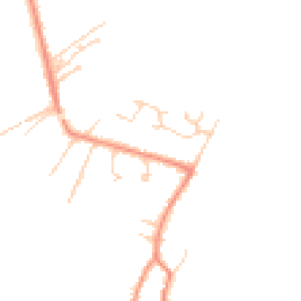 Daytime road noise heatmap for DN38 6HY