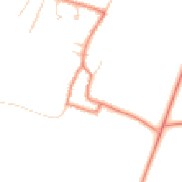 Daytime road noise heatmap for DN38 6JH
