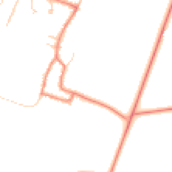 Daytime road noise heatmap for DN38 6JL