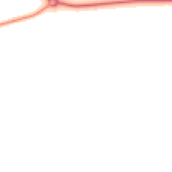 Night-time road noise heatmap for DN38 6JS