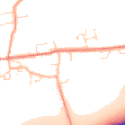 Daytime road noise heatmap for DN39 6SL