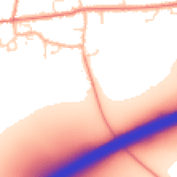 Daytime road noise heatmap for DN39 6SU