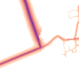 Daytime road noise heatmap for DN39 6TD