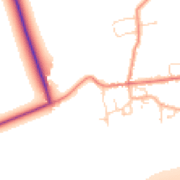 Daytime road noise heatmap for DN39 6TN