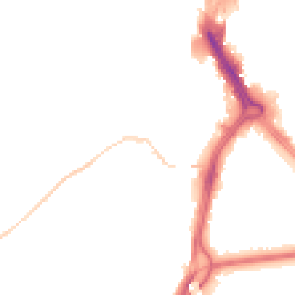 Night-time road noise heatmap for DN4 0AR