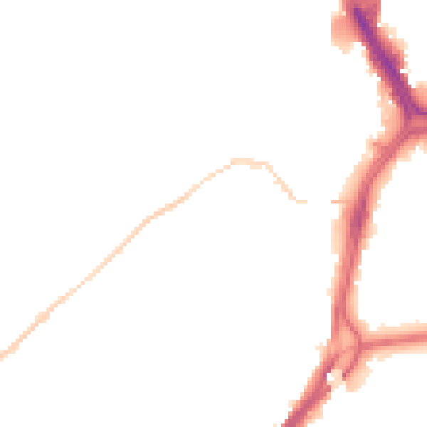 Night-time road noise heatmap for DN4 0AY
