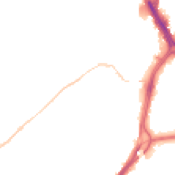 Night-time road noise heatmap for DN4 0AZ