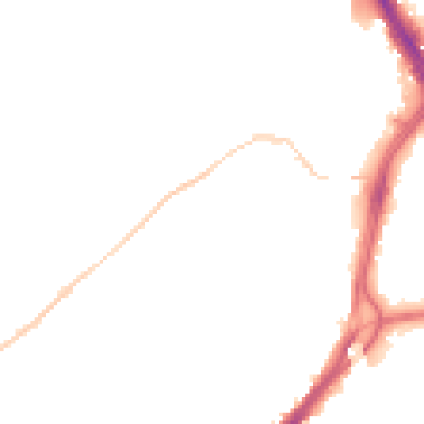 Night-time road noise heatmap for DN4 0BA