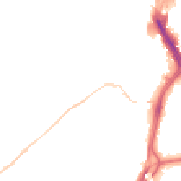 Night-time road noise heatmap for DN4 0BG