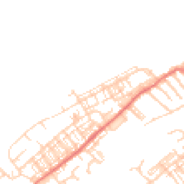 Daytime road noise heatmap for DN4 0BX