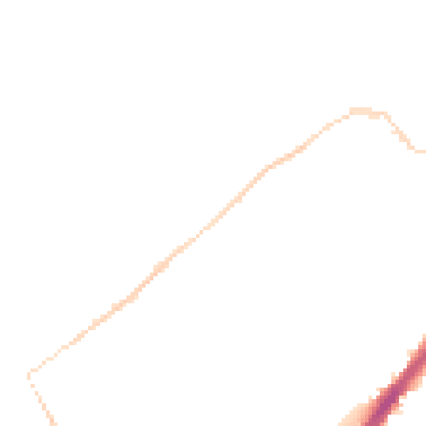 Night-time road noise heatmap for DN4 0EE