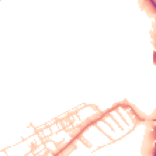 Daytime road noise heatmap for DN4 0FX
