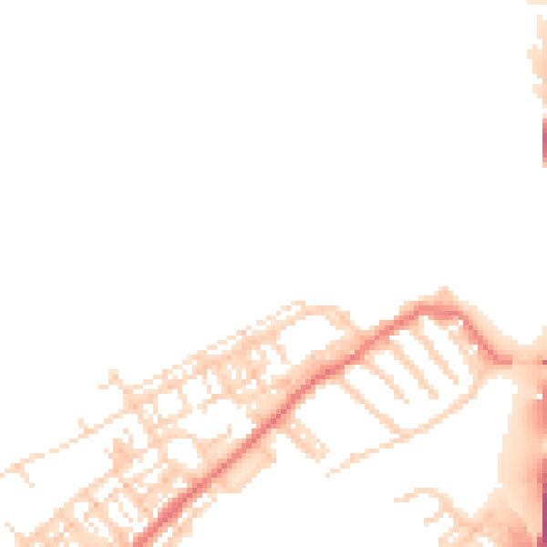 Daytime road noise heatmap for DN4 0GF
