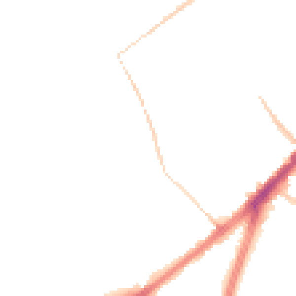 Night-time road noise heatmap for DN4 0PB