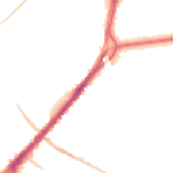 Night-time road noise heatmap for DN4 0RA