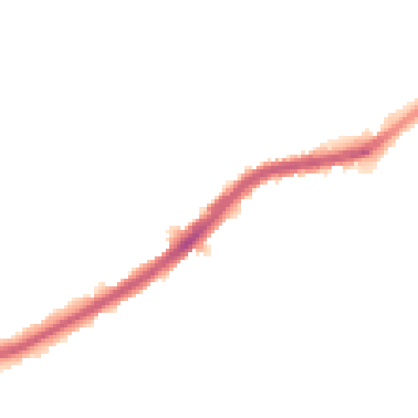 Night-time road noise heatmap for DN4 0RS