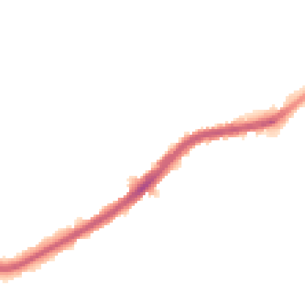 Night-time road noise heatmap for DN4 0ST