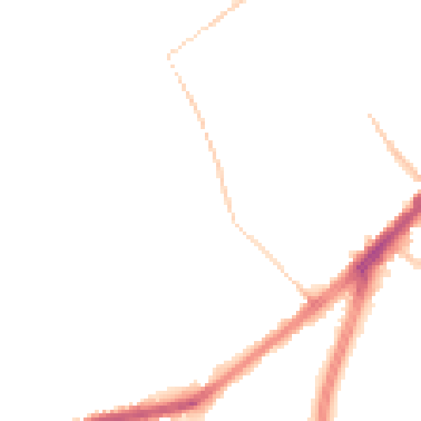 Night-time road noise heatmap for DN4 0XL