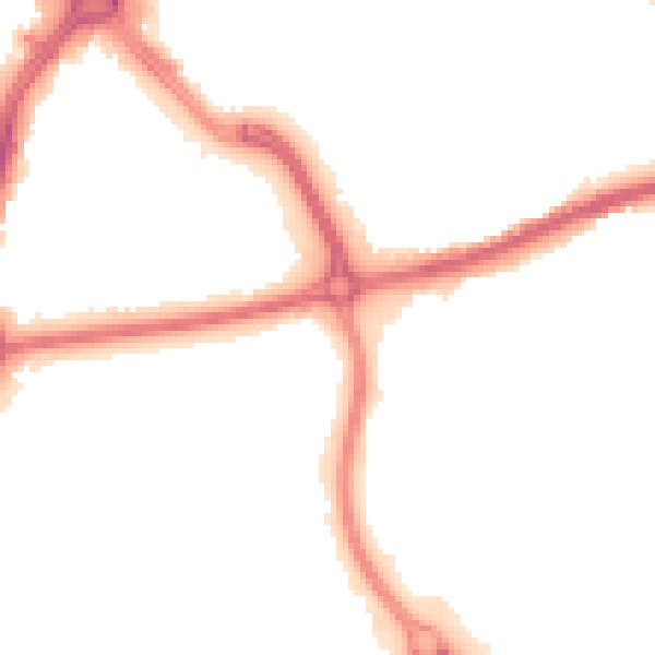 Night-time road noise heatmap for DN4 5AA