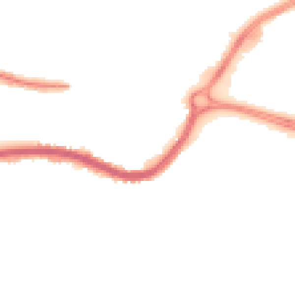 Night-time road noise heatmap for DN4 5DL