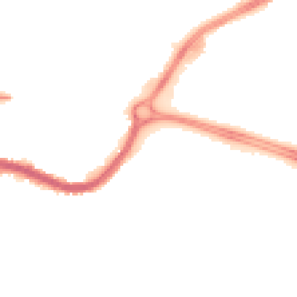 Night-time road noise heatmap for DN4 5DX