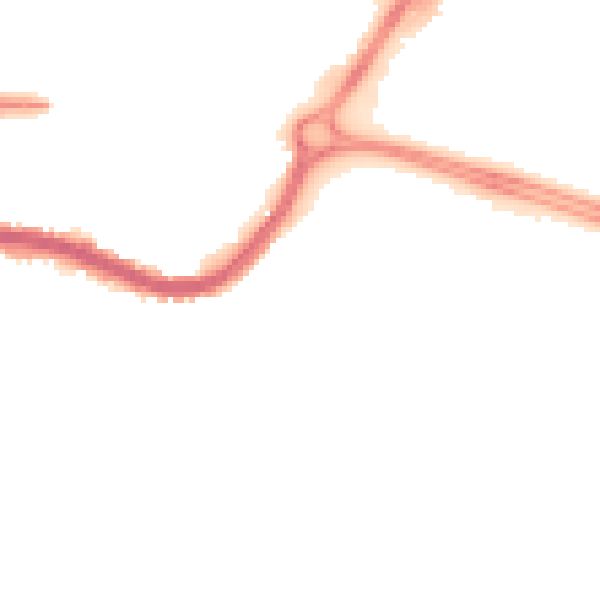 Night-time road noise heatmap for DN4 5EH
