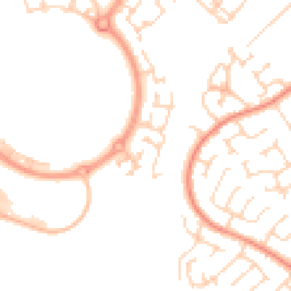 Daytime road noise heatmap for DN4 5FD