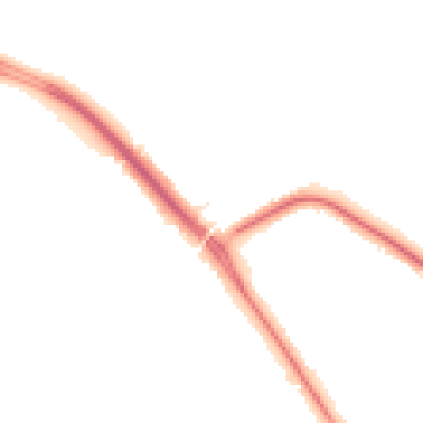 Night-time road noise heatmap for DN4 5JU