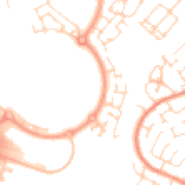 Daytime road noise heatmap for DN4 5QJ