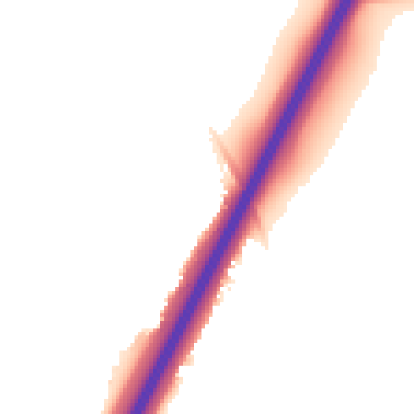 Night-time road noise heatmap for DN4 6EP