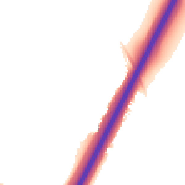 Night-time road noise heatmap for DN4 6ES