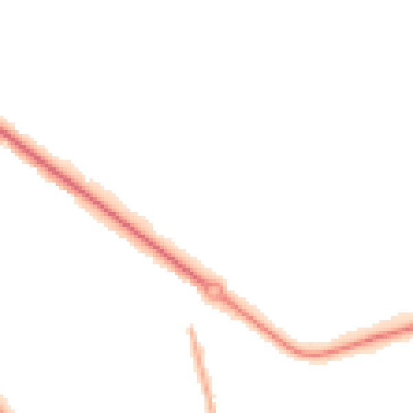 Night-time road noise heatmap for DN4 6EZ