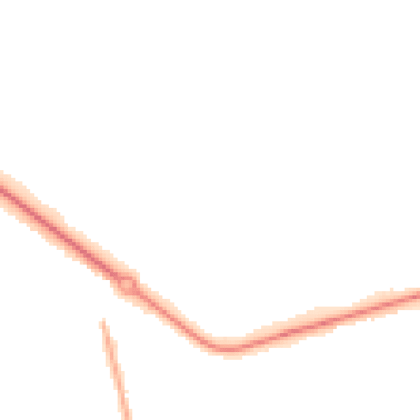 Night-time road noise heatmap for DN4 6FN