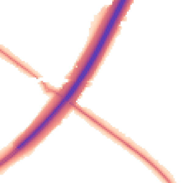 Night-time road noise heatmap for DN4 6LU