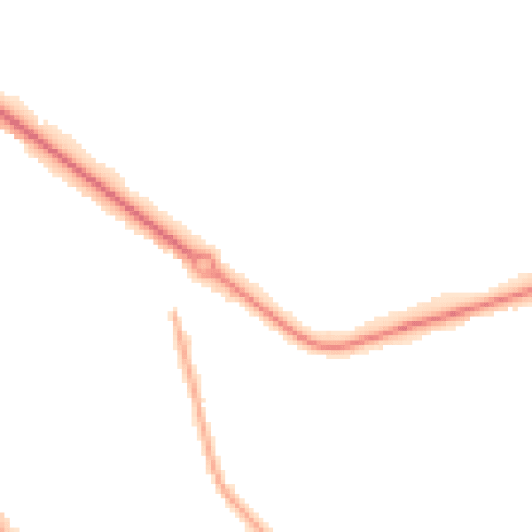 Night-time road noise heatmap for DN4 6PH