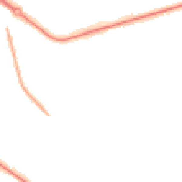 Night-time road noise heatmap for DN4 6RA