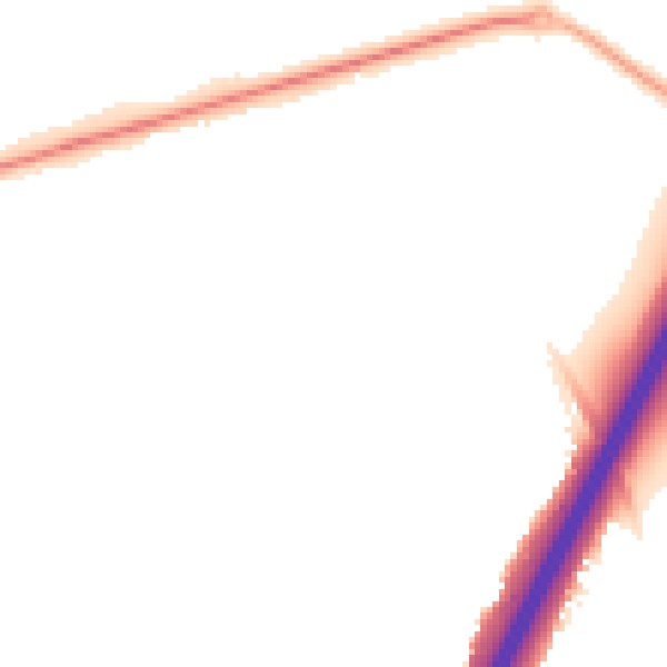 Night-time road noise heatmap for DN4 6RX