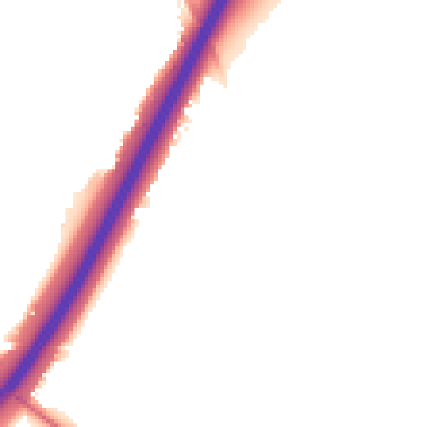 Night-time road noise heatmap for DN4 6UW