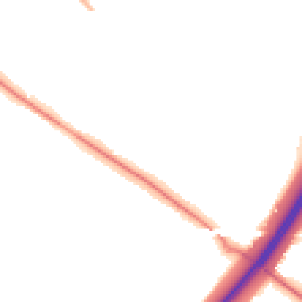 Night-time road noise heatmap for DN4 7AS