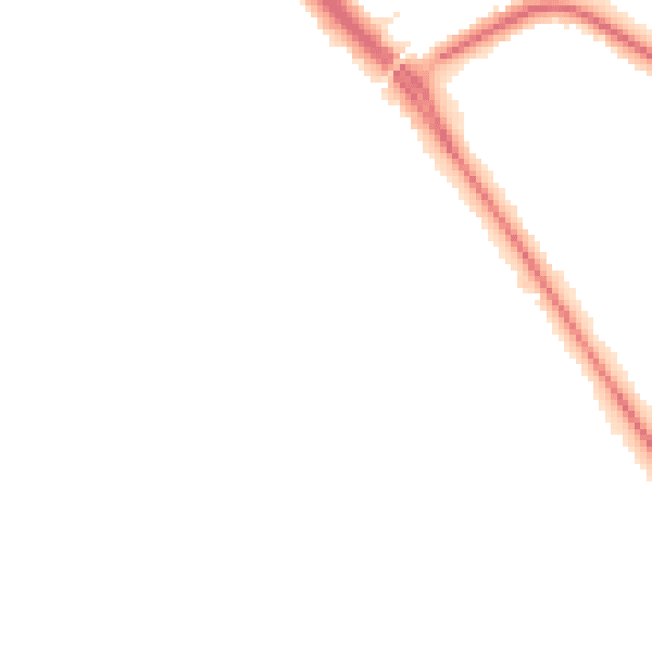 Night-time road noise heatmap for DN4 7BF