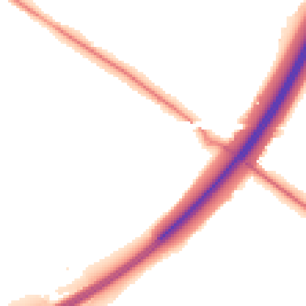 Night-time road noise heatmap for DN4 7FA