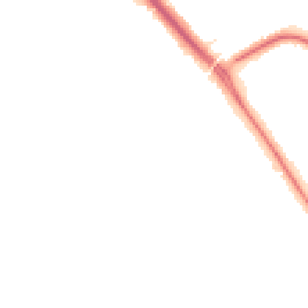 Night-time road noise heatmap for DN4 7FD