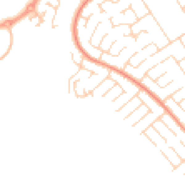 Daytime road noise heatmap for DN4 7RJ