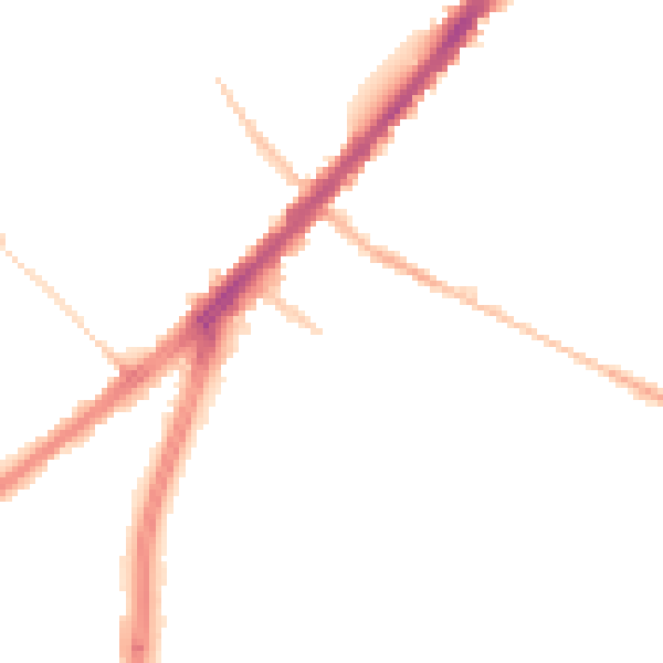 Night-time road noise heatmap for DN4 8BA